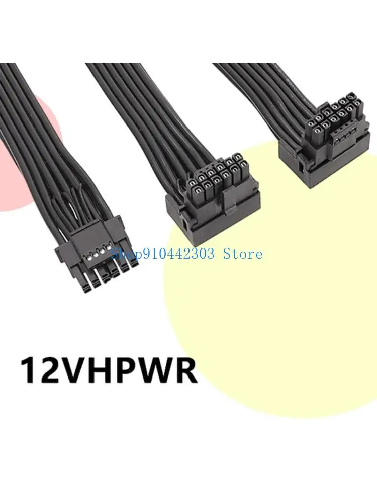 652F 12VHPWR Modular Cable PCIE5.0 Graphics Card GPU Power Supply 12Pin to 2x 8Pin