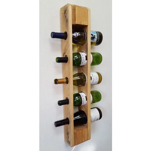 Island Wood Shop Decorative Wall Mounted Wine Rack