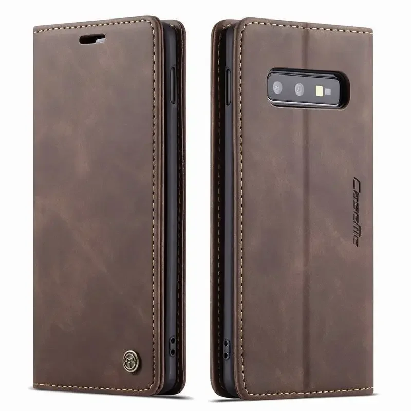 

Leather Walelt Shockproof Case For Samsung S10 Plus Lite S10e Magnetic Flip Luxury Silicone Phone Bag On For Samsung S 10 Cover