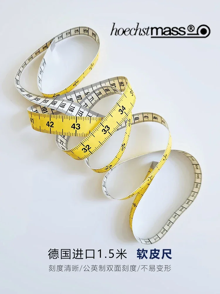 Germany Imported Hoechstmass Yellow Leather Ruler Soft Ruler Ruler Clothes Measuring Waist Circumference High