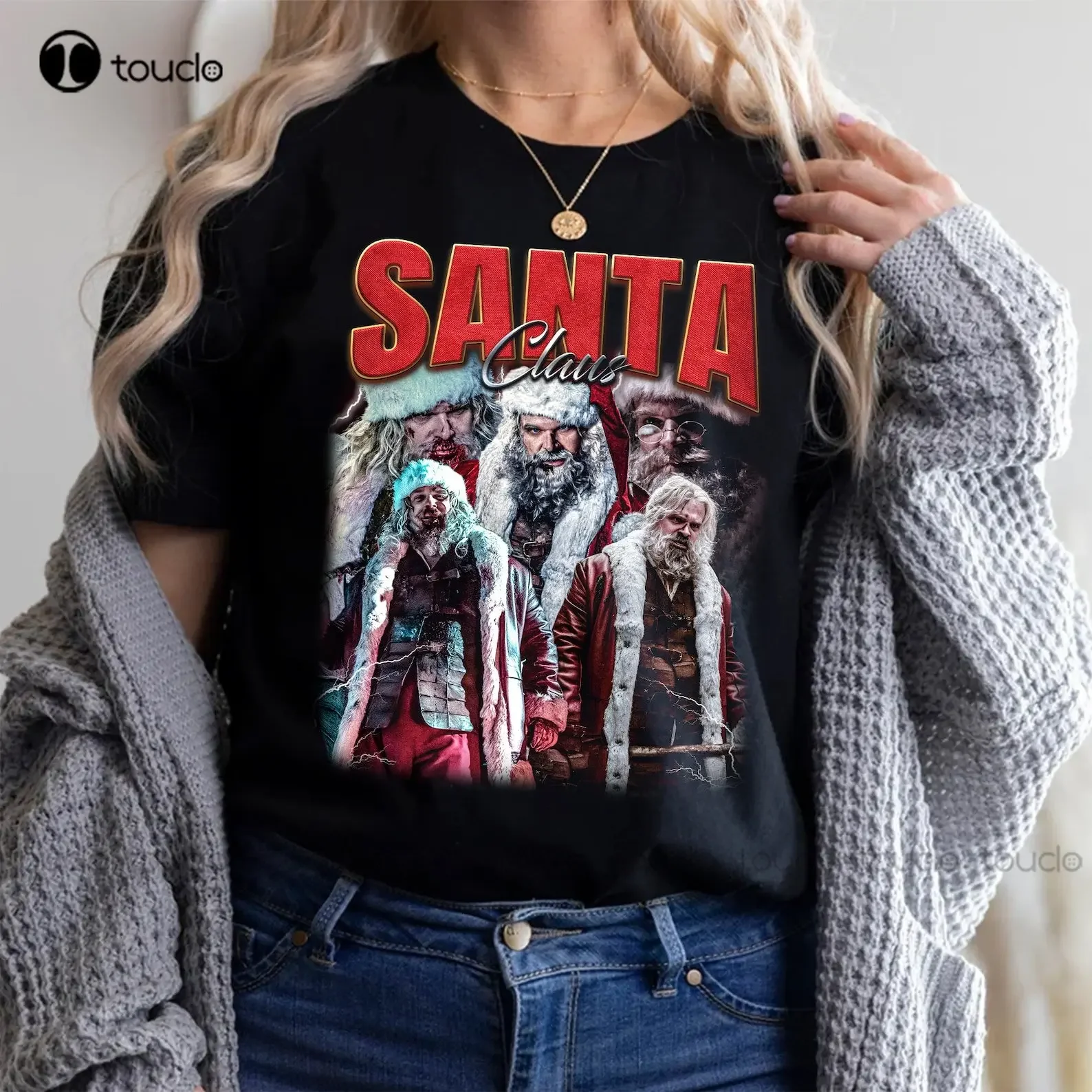 David Harbour Violent Nights Vintage T-Shirt David Harbour Violent Nights Shirt Gift For Women And Man Womens Tshirts Graphic