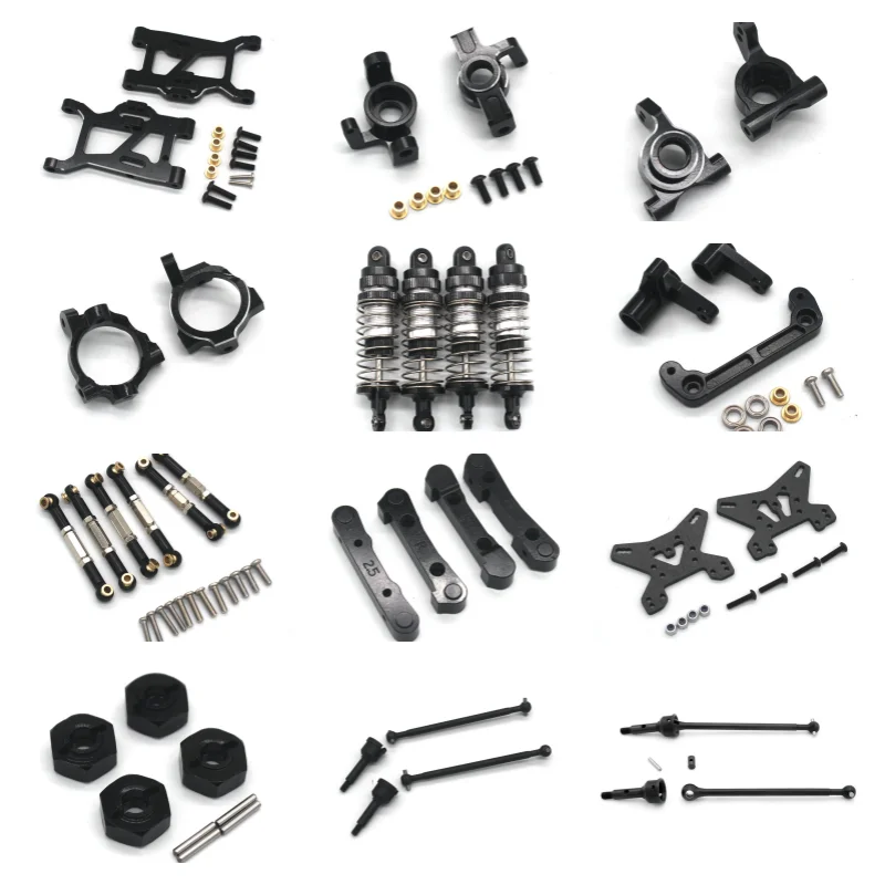 Metal ZD Racing MT16 BX12 X12S JIUSI MT14R PT14R WB12 Remote Control Car Swing Arm Steering Cup C Seat Total Black Parts
