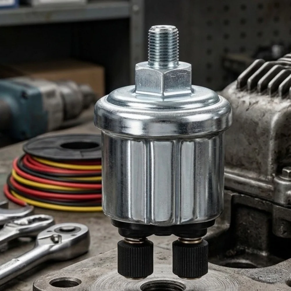 Stainless Steel Oil Pressure Sender Switch 0-150PSI 12-24Vdc 1/8NPT Thread Gauge For VDO Car Ship Engine Industrial Tool