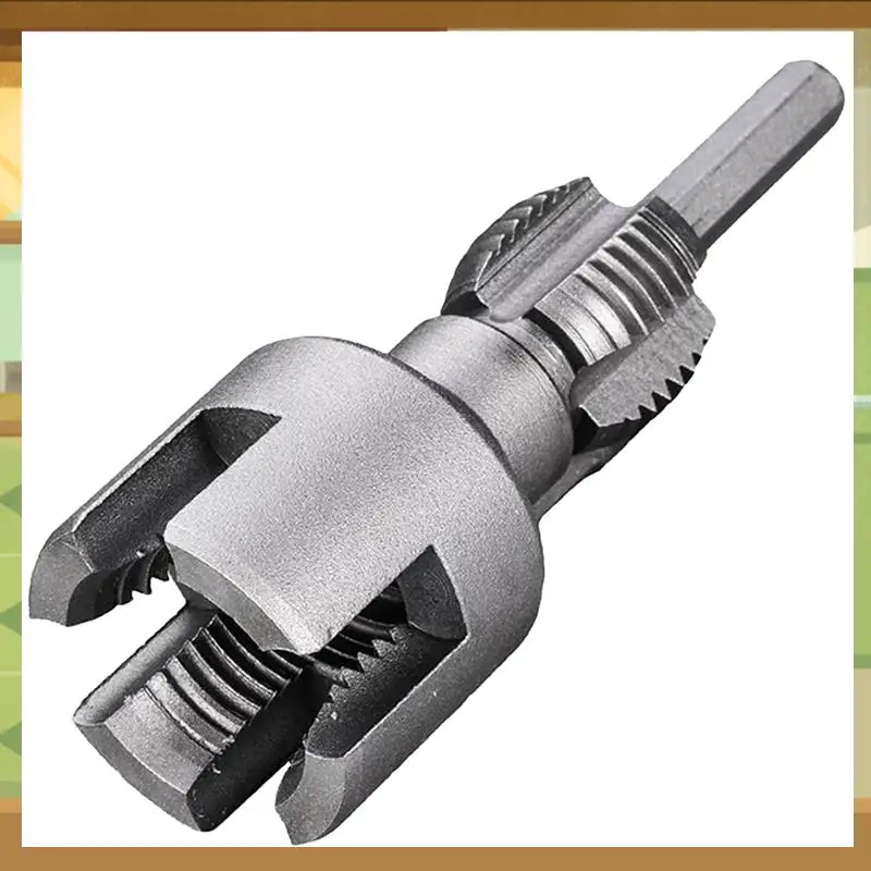 

Integrated Internal & External Pipe Threading Tool, Electric Drill Compatible Pvc Pipe Threader Kit-BAAX