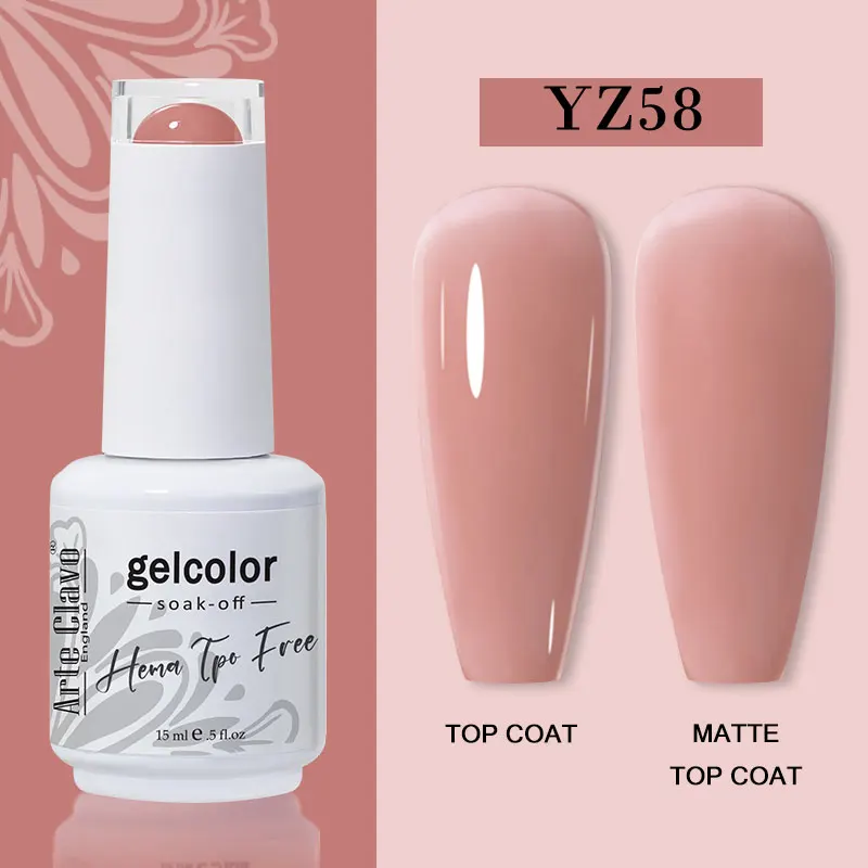 Arte Clavo 116 Kleuren Gel Nagellak 15 ml Kleurrijke Gel Semi Permanente Losweken UV Gel Nail Art DIY Ontwerp vernis Nagelbenodigdheden