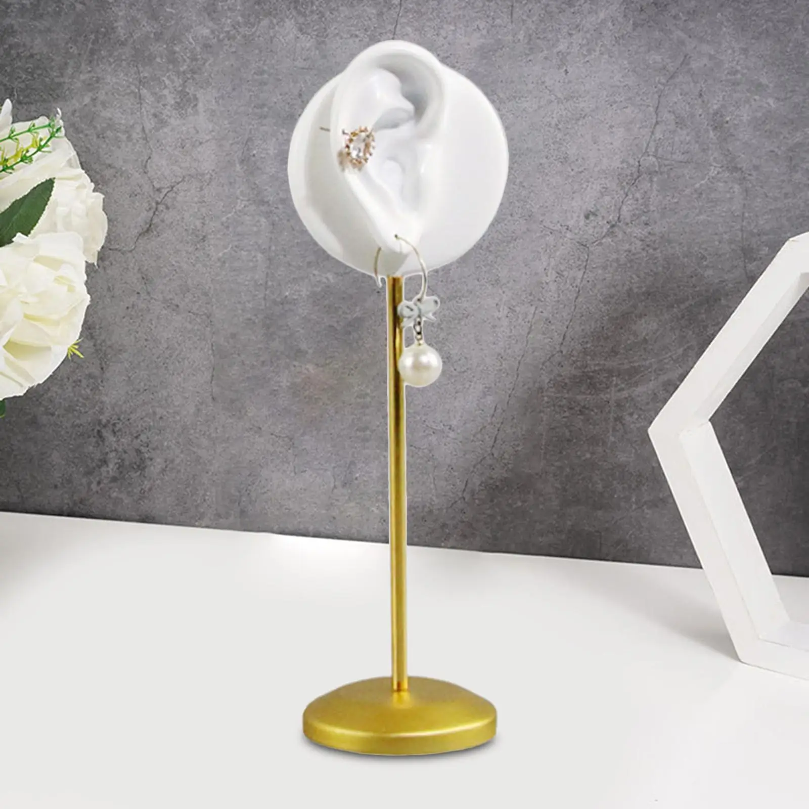 Modello di orecchio appendiabiti per orecchini in resina durevole per il tavolo del salone di casa