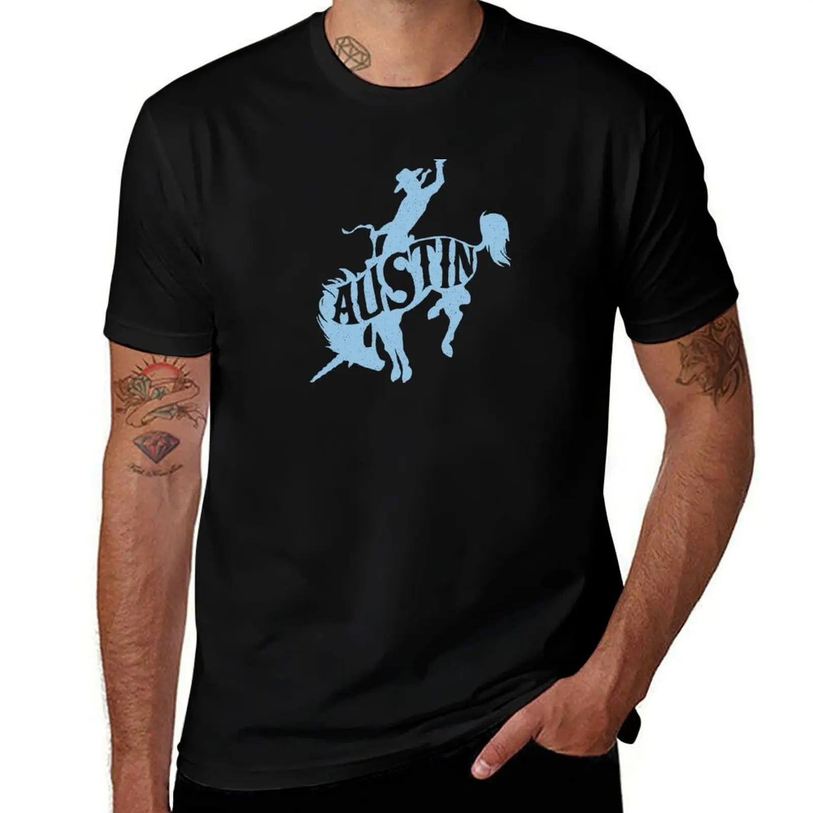 

AUSTIN BRONCO T-Shirt essential t shirt t shirts for man graphic vintage T-Shirt