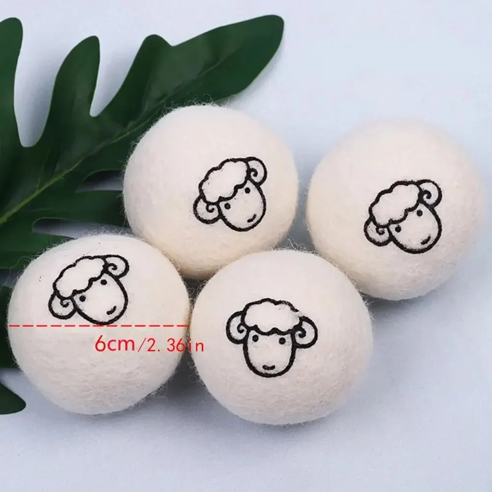 3Pcs Wool Drying Ball Antistatic Special Anti-winding Ball of Wool Household Drying Ball Reusable Washing Machine Parts 6cm