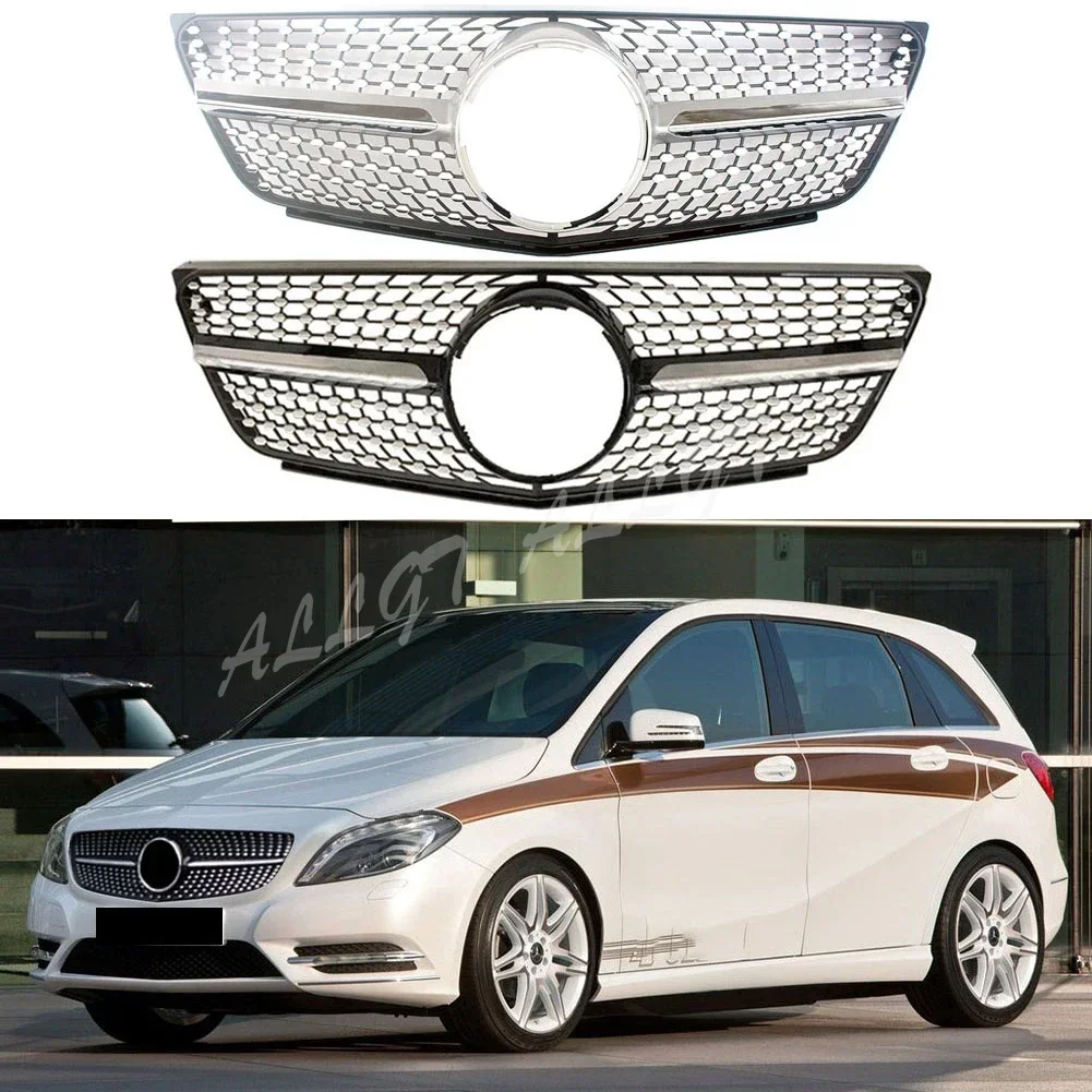 Front Grill Center Hood Grille Vent Bumper For Mercedes-Benz B-Class B170 180 B200 W245 2009 2010 2011