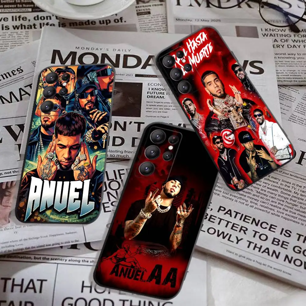 Hot Rapper A-Anuel AA Phone Case For Samsung S 24 fe 25 Ultra plus 20 lite 21 30 22 23 24 22 Ultra 5G Fundas