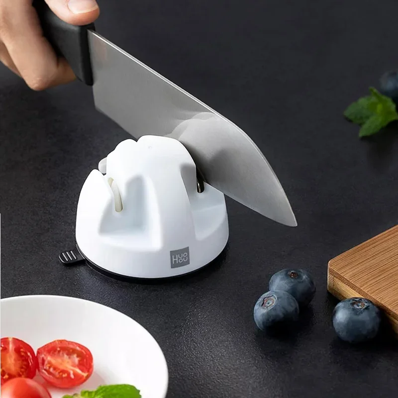 Youpin Huohou Knife Sharpener Whetstone Sharpening Stone Grinder Knives Grindstone Diamond Ceramic Sharpener Kitchen Tools