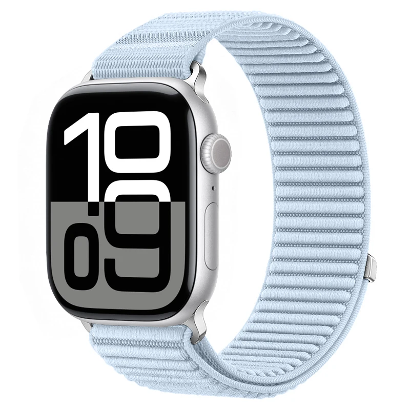 Sport-Nylon-Schlaufenarmband für Apple Watch-Armbänder 46 mm 44 mm 40 mm 42 mm 45 mm 41 mm Correa-Armband iWatch-Serie 11 SE 10 9 8 7 Ultra 3