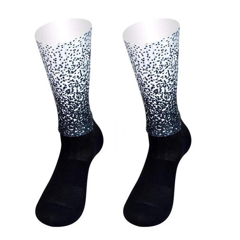 Chaussettes Aero Bike Team pour hommes et femmes, chaussettes de sport de course professionnelles, respirantes, non ald, gel de pton, été, nouveau