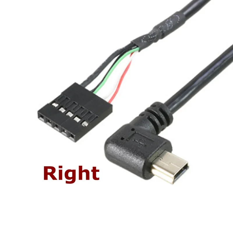 0.5 متر USB صغير الذكور والإناث لوحة مقابس جبل إلى 2.54 مللي متر تباعد 5 دبوس أنثى USB قذيفة PCB اللوحة الأم دوبونت كابل