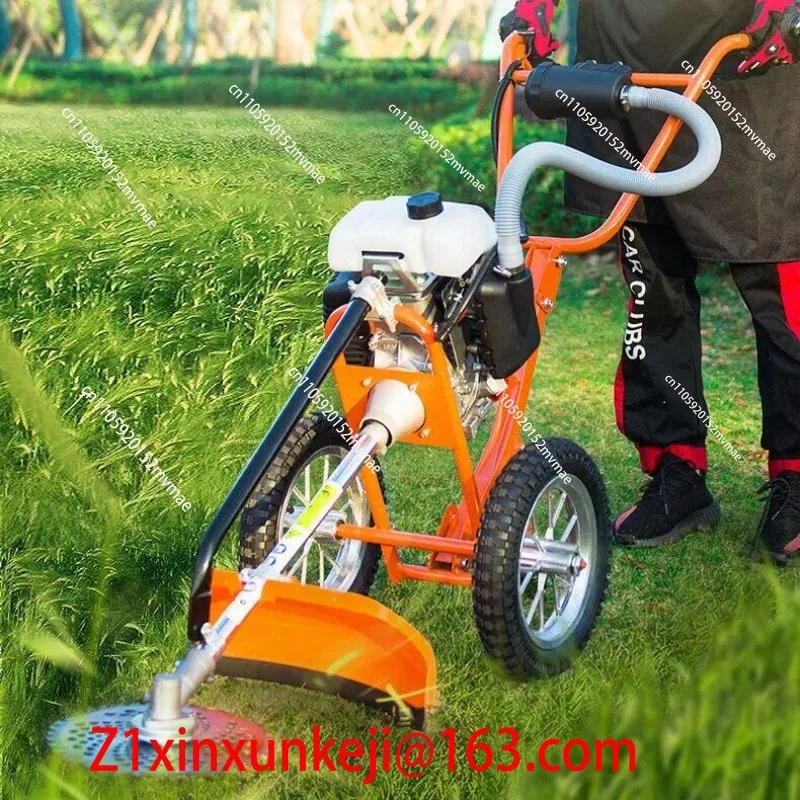 Rasenmäher, handgeführter Rasenmäher, Bürstenschneidemaschine, multifunktionale Mini-Bodenlockerungs- und Grabenfräse