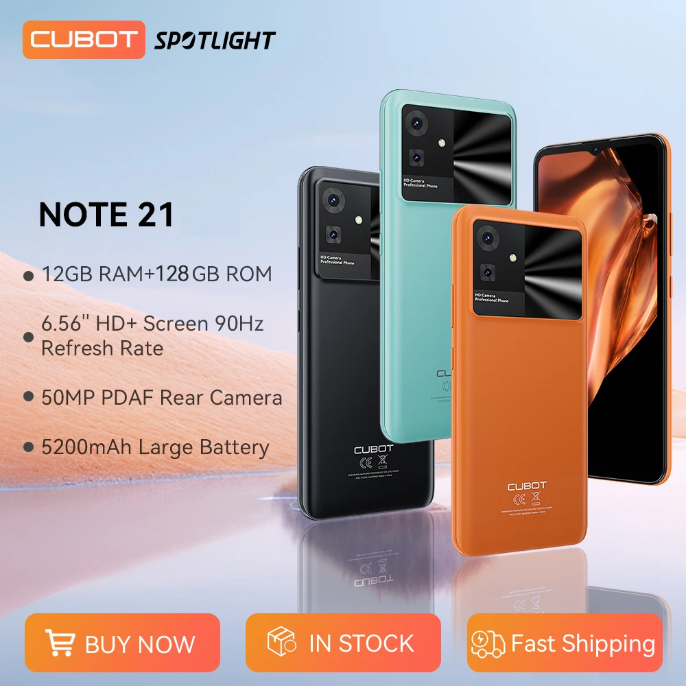 [World Premiere]Cubot Note 21,12GB RAM(6GB+6GB Extended),128GB ROM,6.56\