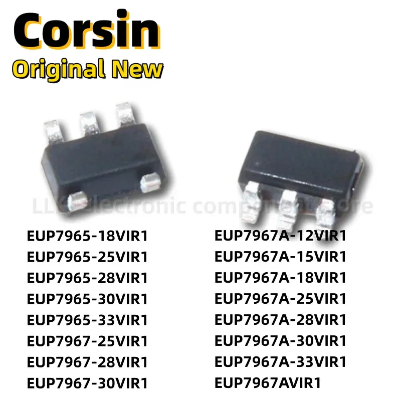 1pcs EUP7965-18VIR1 7967A-12-15-25-28-30-33 AVIR1 SOT23-5 Chipset/