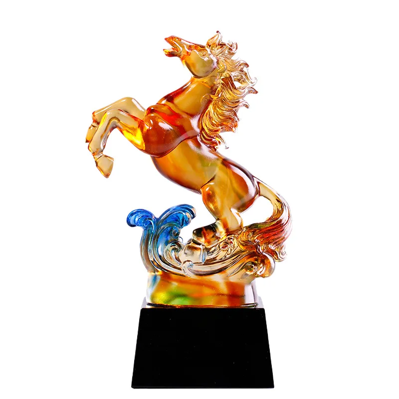CX glazed horse ornament, success, employee anniversary celebration, medals, handicrafts, opening gifts