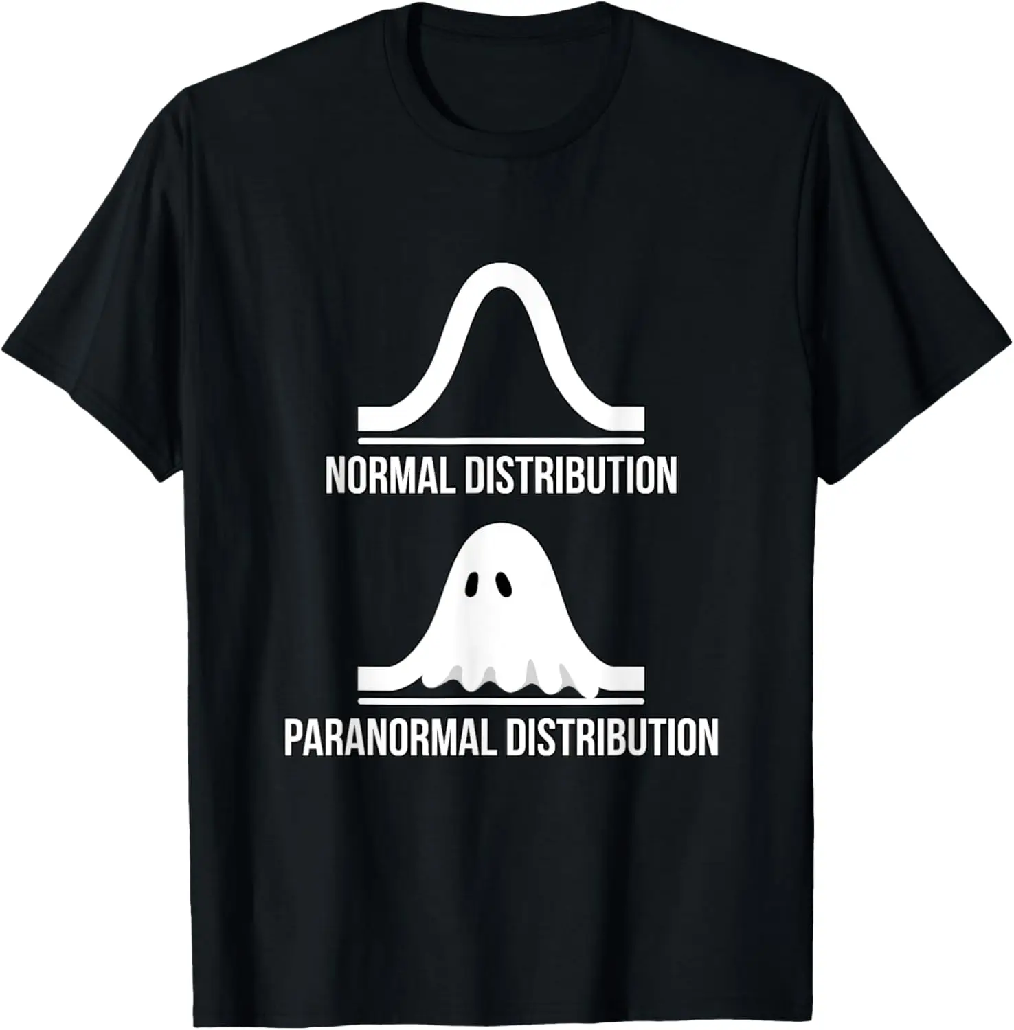 Halloween - Normal Distribution Paranormal Math T-Shirt