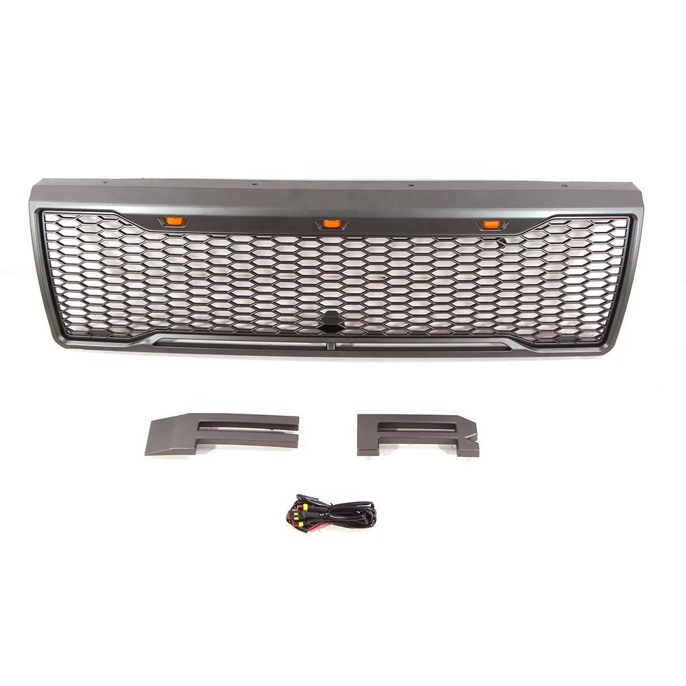 Piezas de automóvil Parrilla delantera Bumepr Otros accesorios exteriores Parrilla de coche de plástico ABS apta para 1992 1996 F150