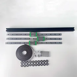 ZeroG Mecury One GT2 LL-2GT RF Open Timing Belt Misumi Extrusion 2GT 20T Pulley F695-2RS MGN12H Linear Rail