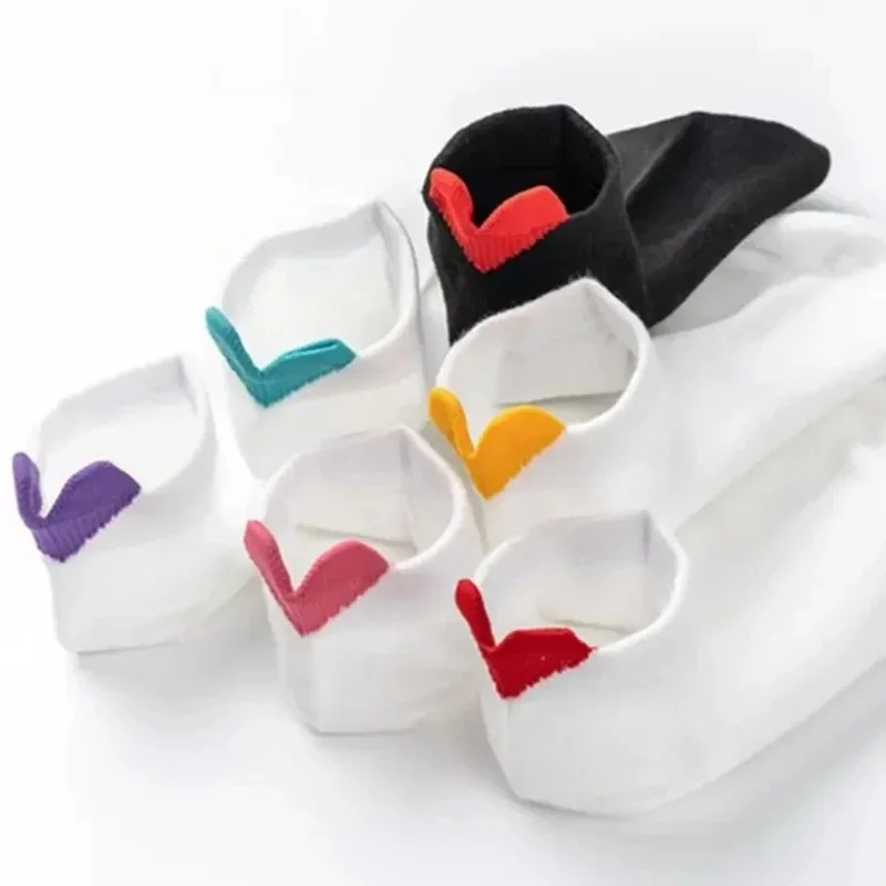 1 Pair Lovely Hearts Low Tube Women's Short Socks Shallow Mouth Ankle Socks Cute Thin Spring/Summer Cotton Socks