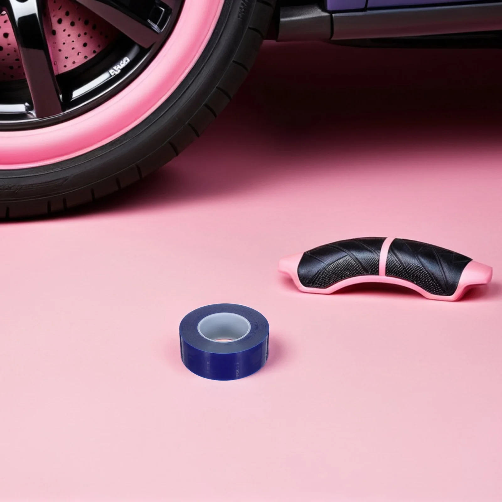 Wheel Rim Protector Tape Blue Pe Adhesive Film For Tire Changer Alloy Wheel Protection Strip Automotive Masking Repair Tool