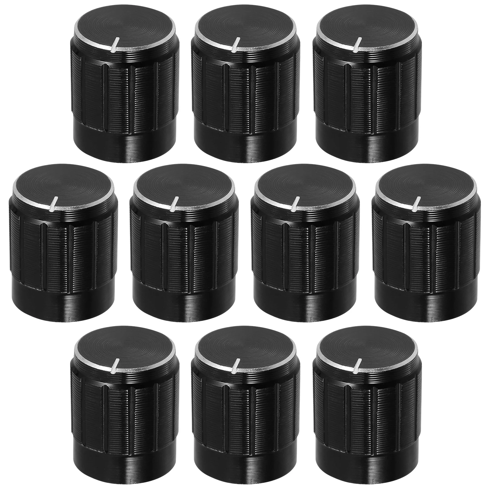 

10pcs Metal Knobs for Bass Guitar Volume Rotary Switch Caps Amplifier Aluminum Precise Easy