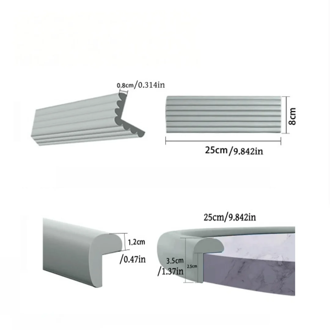 Dormitory staircase foot pads with anti slip stickers on top and bottom, soft foot pads, anti-collision strips, climbing railing