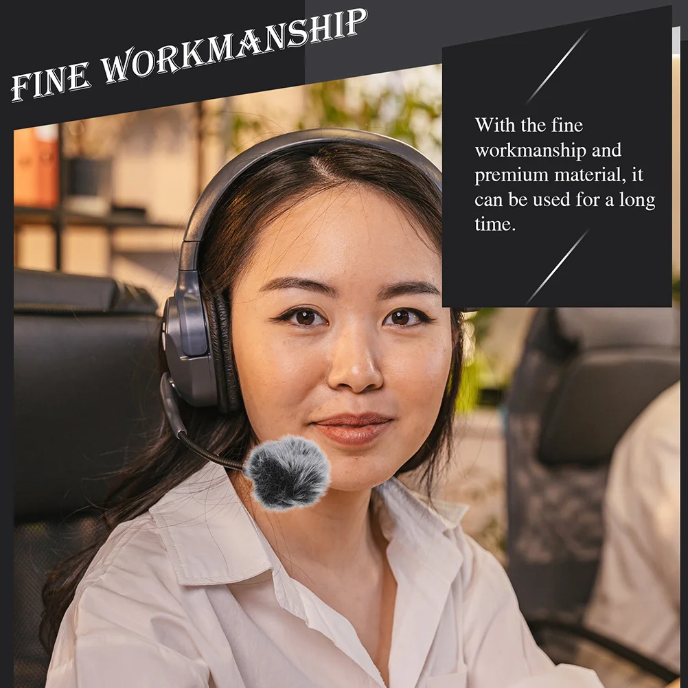 

2Pcs Supple Microphone Protectors Practical Replacement Durable Craftsmanship Excellent Protection Effect Microphone Cover