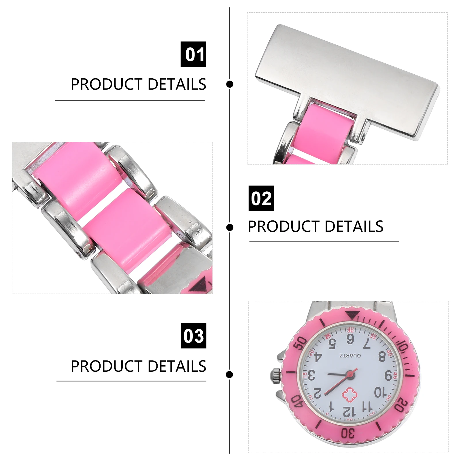 Hanging Student for Students Nurses Easy read Dial Strong Chain Student Quartz Movement Watch Exam Watch