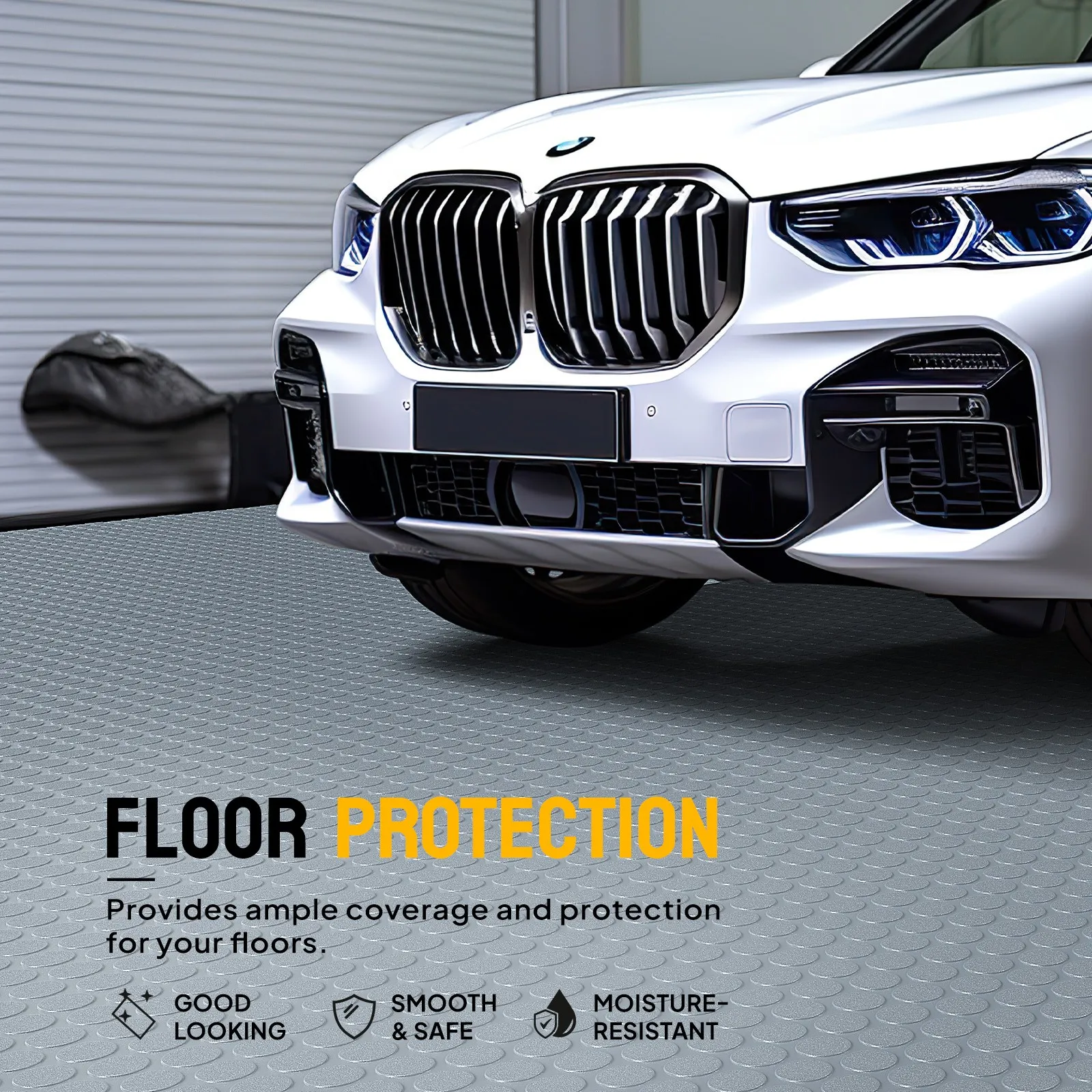 7.5フィート×17フィート ガレージフロアマット フローリ - Gym Floor Mats のレビューと価格
