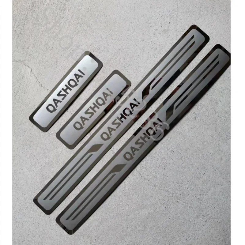 Stainless Steel Sticker Scuff Plate/Door Sill pedal bienvenidos For Nissan Qashqai J10 J11 2013-2024 Car Styling Accessories