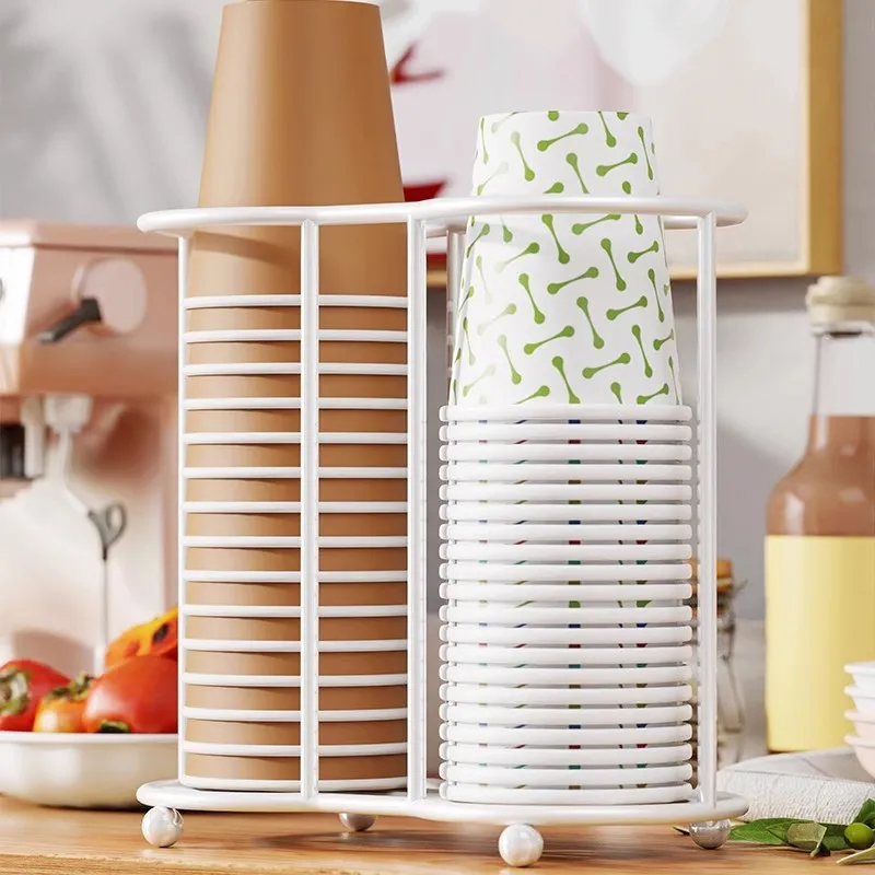 Kitchen Paper Cup Holder Disposables Cups Pickerbar Milk Tea Coffee Shop Disposable Cup Holder Storage Rack Organizier