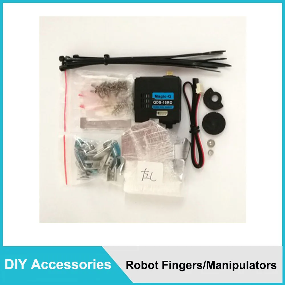 Manipolatore di dita umanoide cinque dita antropomorfo Kit di montaggio per mano sinistra/destra con Servo per Robot bipede non assemblaggio fai-da-te