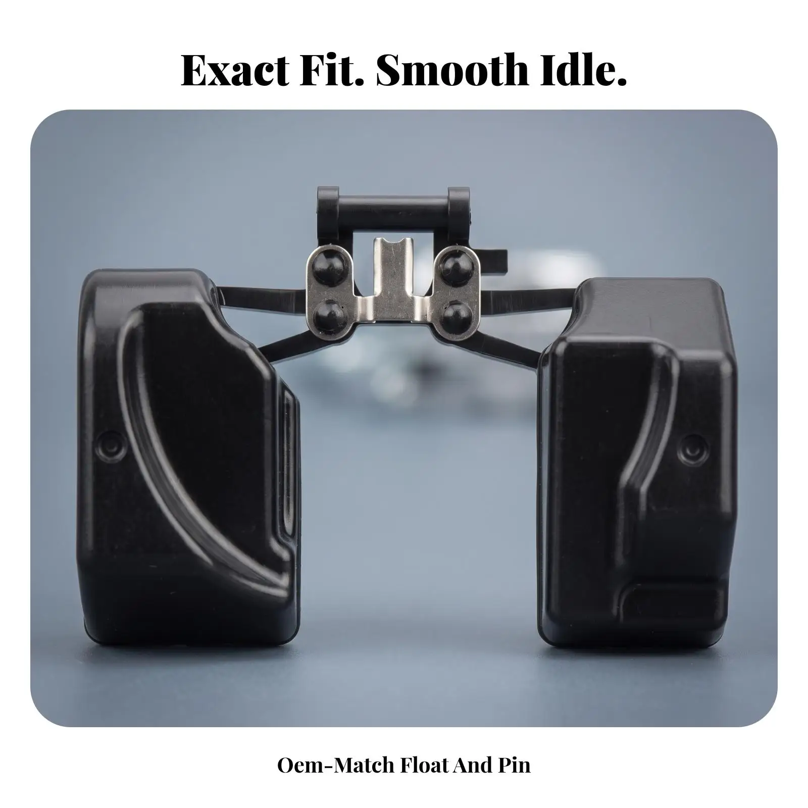 Carburetor Float Valve Kit Compatible with PD20 Carburetor Featuring Steel Pintle Assembly and Twin Chamber Float