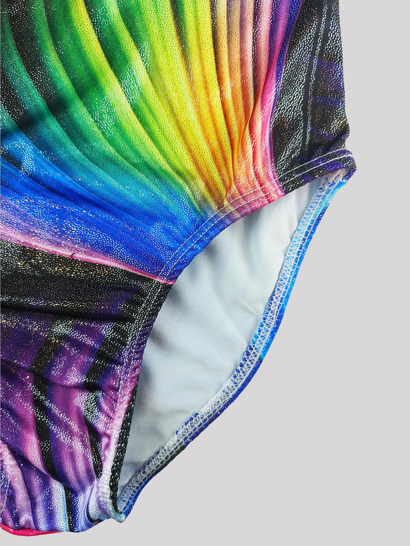 Girls Gymnastics Leotards Todder Colorful Line Design SleevelessTank Leotard Kids Dance Activewear  Random color