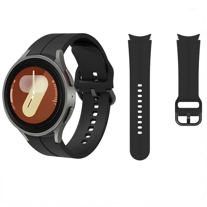 サムスンギャラクシーウォッチ用のオリジナルシリコンストラップ,ソフトブレスレット,クラシック5プロ,4,5,6,7,40mm, 44mm, 45mm, 47mm, 43mm