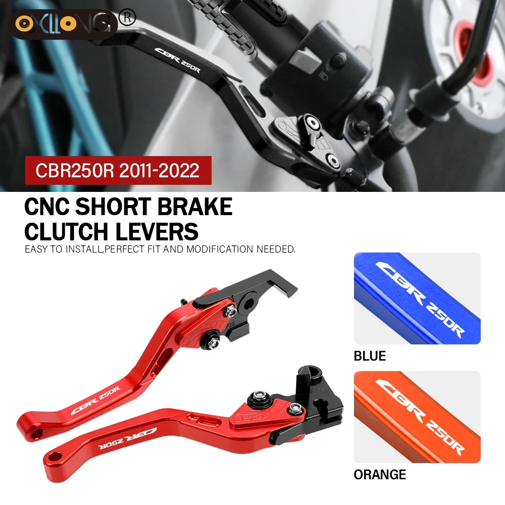 

CNC Motorcycle Short Brake Clutch Levers Accessories For HONDA CBR250R 2011 2012 2013 2014 2015 2016 2017 2018 2019 2020 - 2022