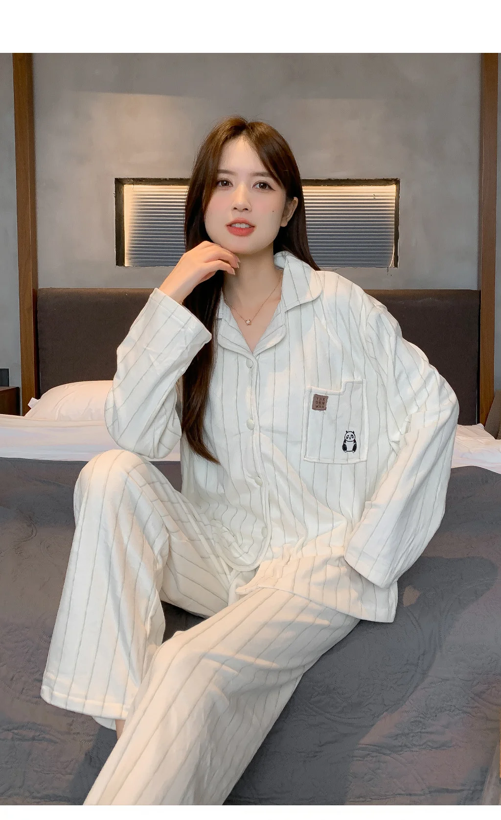 

Pajama Cute Sets Women Seasonal Modal Funny Design Vacation Getaway Set Easy Care Fabric Off Shoulder Short Sleeve Pants Light