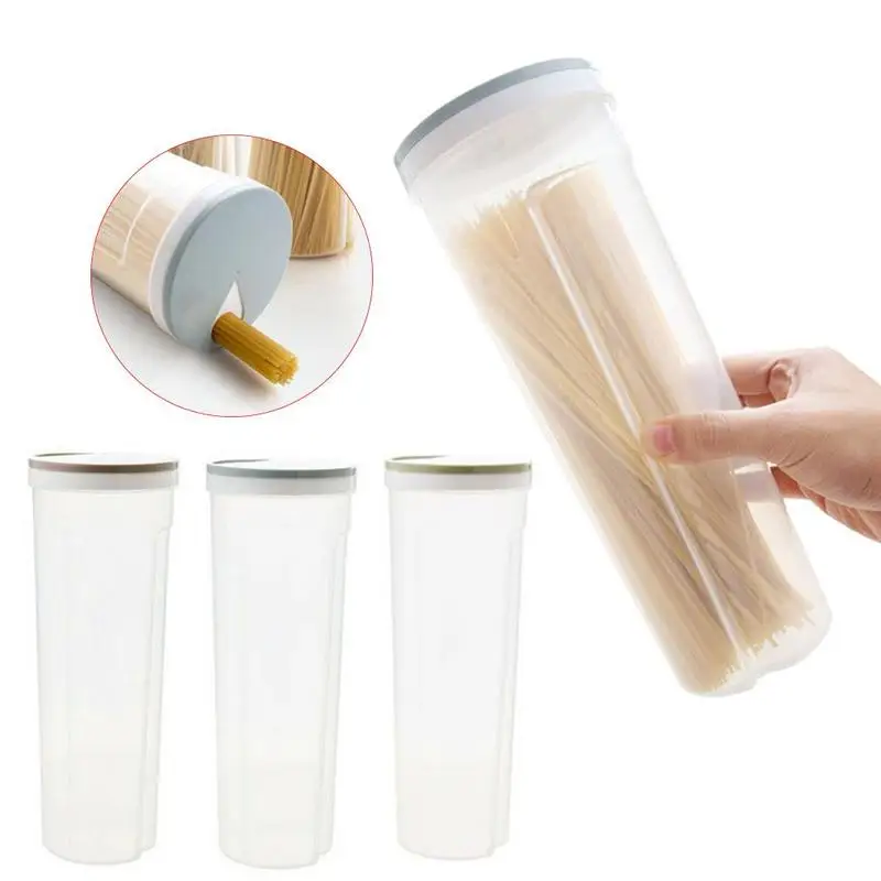 Multifunction Pasta Noodle Grain Cereal Bean Rice Food Storage Container Kitchen Sealed Box Food Canister for Kitchen Seasoning