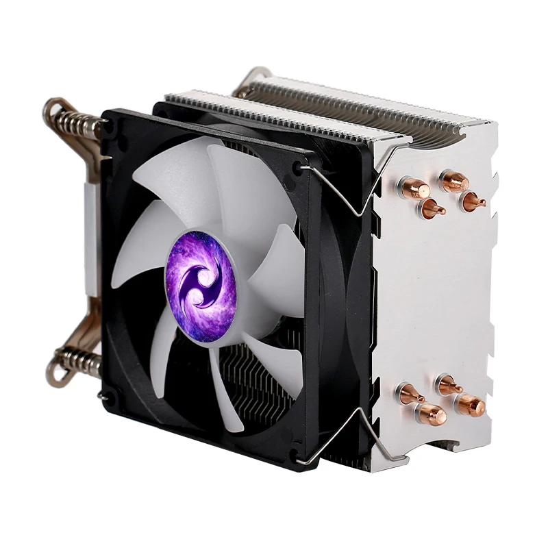 LANSHUO 90mm Fan CPU Cooler Processor 4 Heat Pipe Install LGA115x 1200 1700 2011 2066 x99 x79 Used for Office/Small Game Cooling