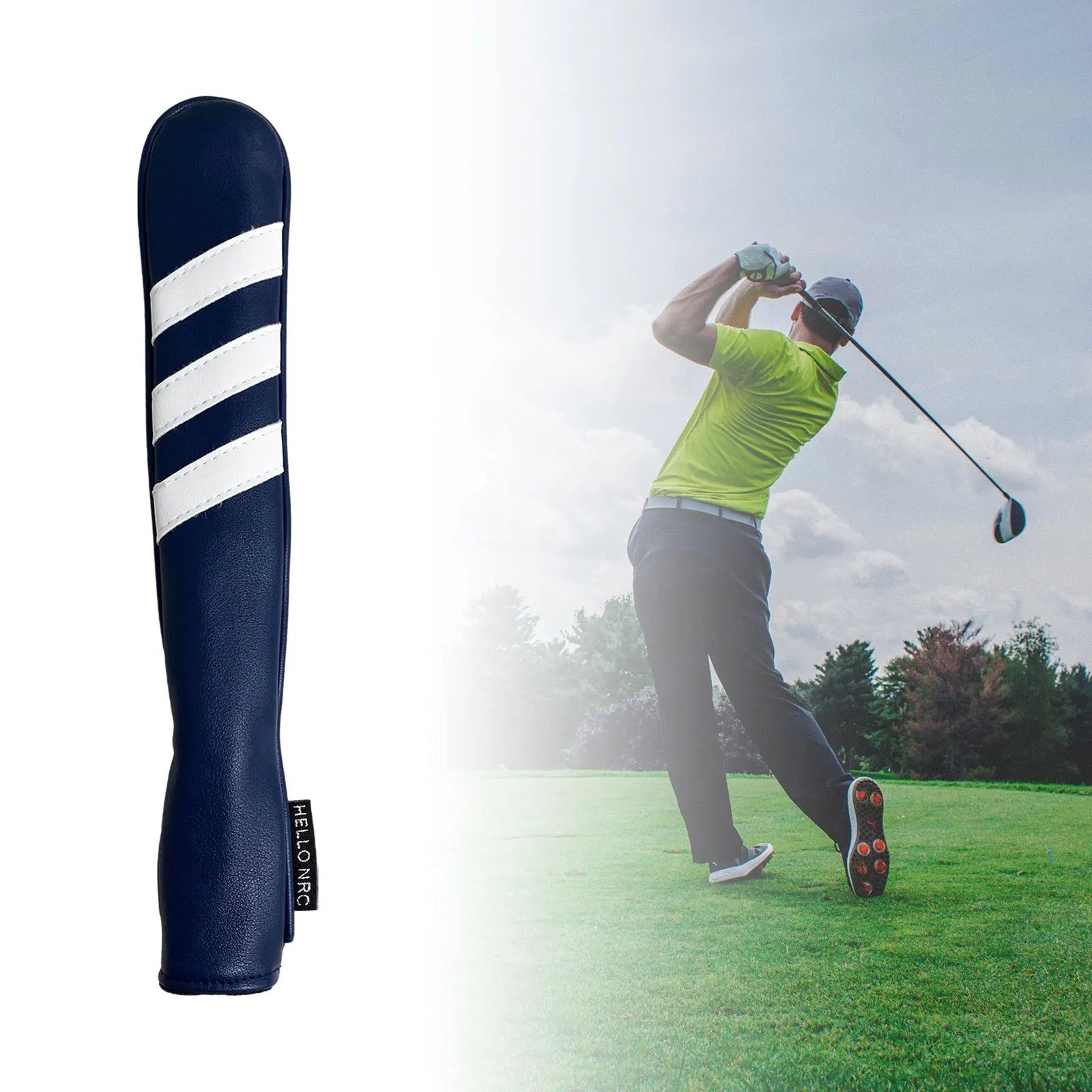 Golf Alignment Stick Cover Case Training Sticks Practice Aid Rods Headcover Golf Club Equipment Guide Head Protection Access