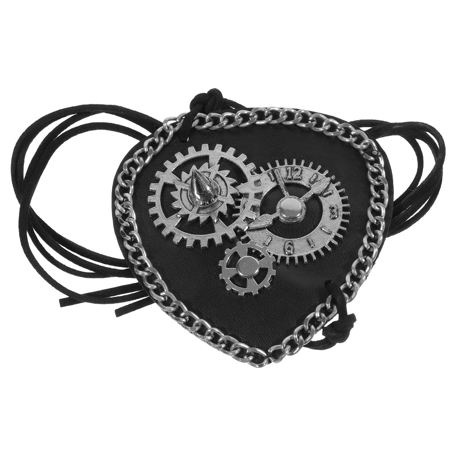 

Retro Style Pirate Single Eye Patch Pu Lightweight Comfortable Eye Cover For Halloween Party Cosplay Masquerade Novelty