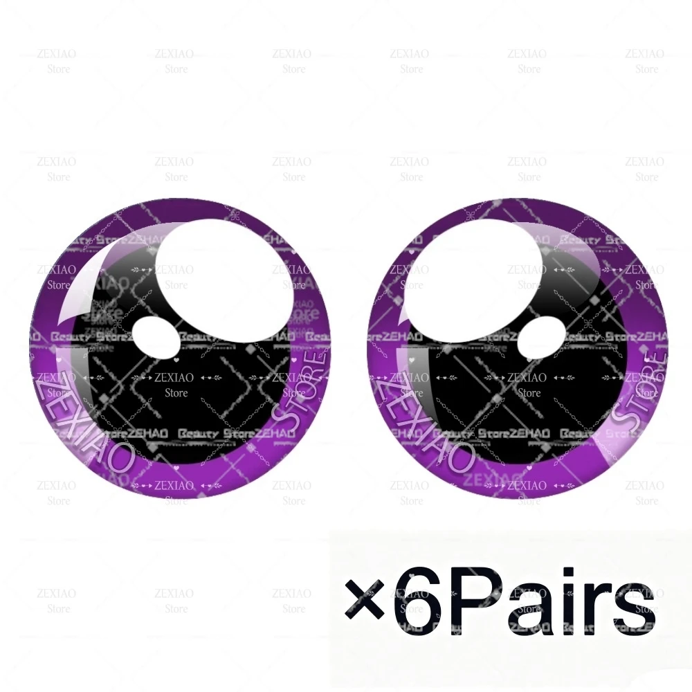 10MM-40MM Purple Cartoon Series Blythe Doll Eye Pupil Eye Jewelry Accessory Blythe Doll 14mm Super Thin Eyes Chips