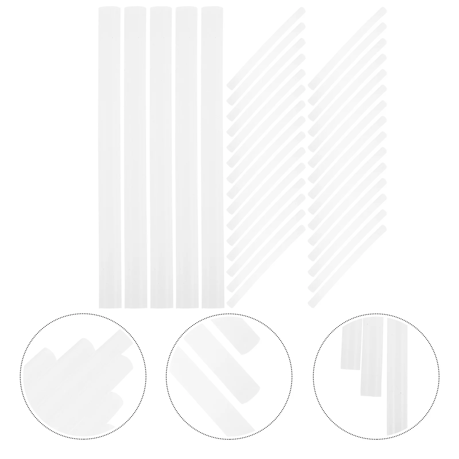 

100pcs Melt Glue Stick 7mm x 100mm Hot Melt Adhesive Glue Stick Colorful Adhesive Sticks for DIY Crafts Handicrafts Glow Dark