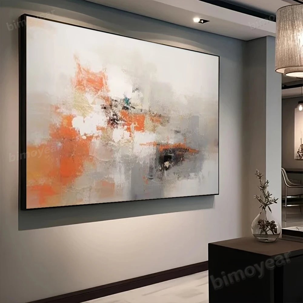 

100% Hand Painted Abstract Oil Painting Morandi color block Wall Art Picture On Canvas Mural For Living Room Home Decor Paint