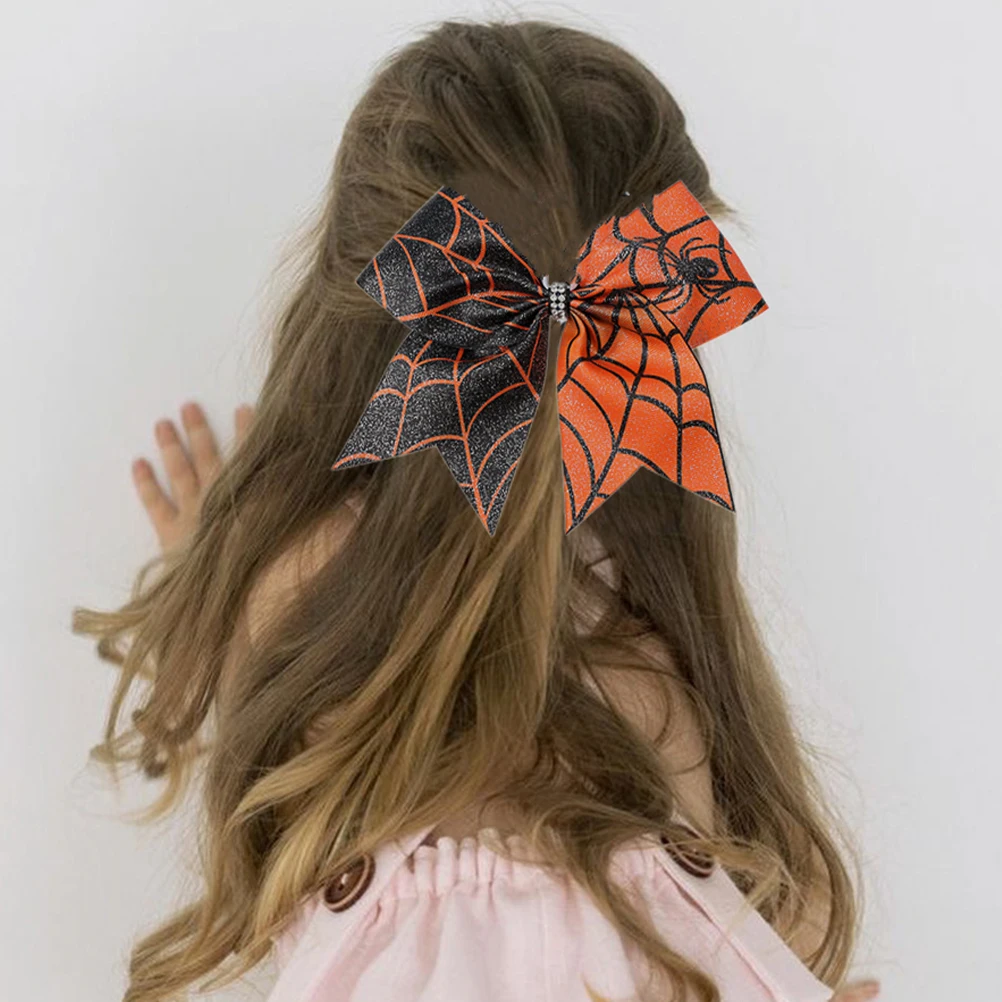 

8 Pcs Bow Scrunchies Elastic Hair Decorative Rhinestones Baby Headb s Halloween Theme Girls Hair Accessories Ponytail