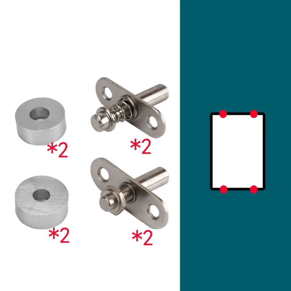 

Heavy-Duty Rotation Mounting Hardware Anti-Rust Silent Pivot Windows Hinges Corrosion-Resistant Smooth Rotation