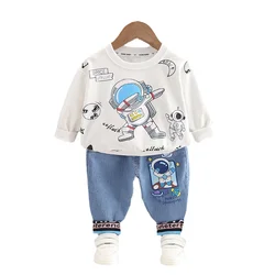 New Spring Autumn Baby Girls Clothes Suit Boys Outfits Children T-Shirt Pants 2Pcs/Sets Toddler Casual Clothing Kids Tracksuits